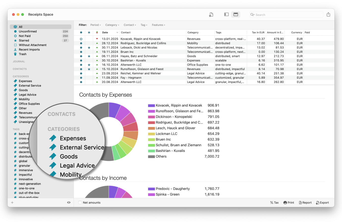 Organize and retrieve documents in a meaningful way